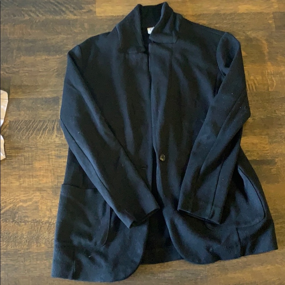 Oversized knit blazer